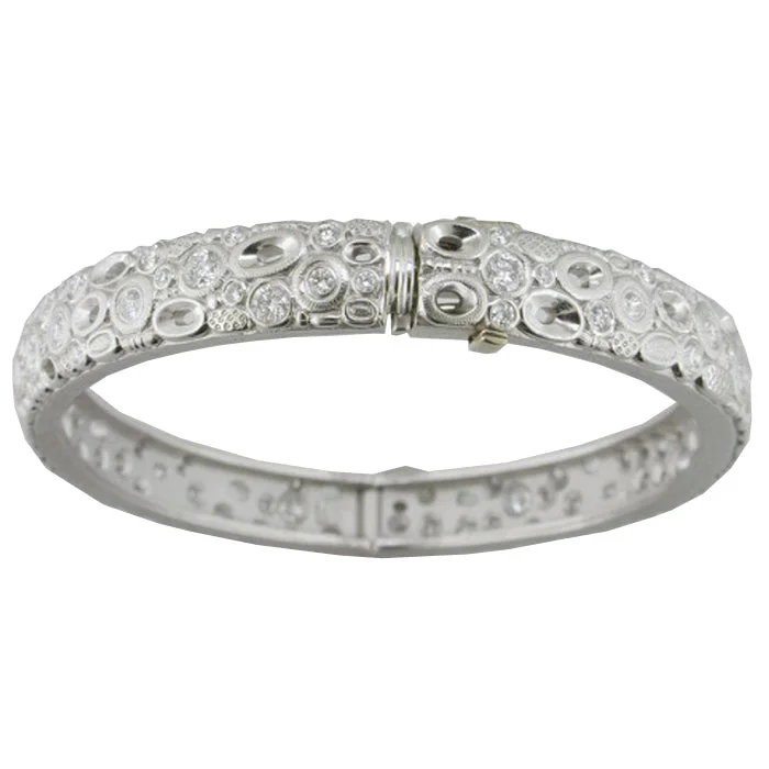 narrow chain bracelet-Alex Sepkus Diamond Bangle - B-24P