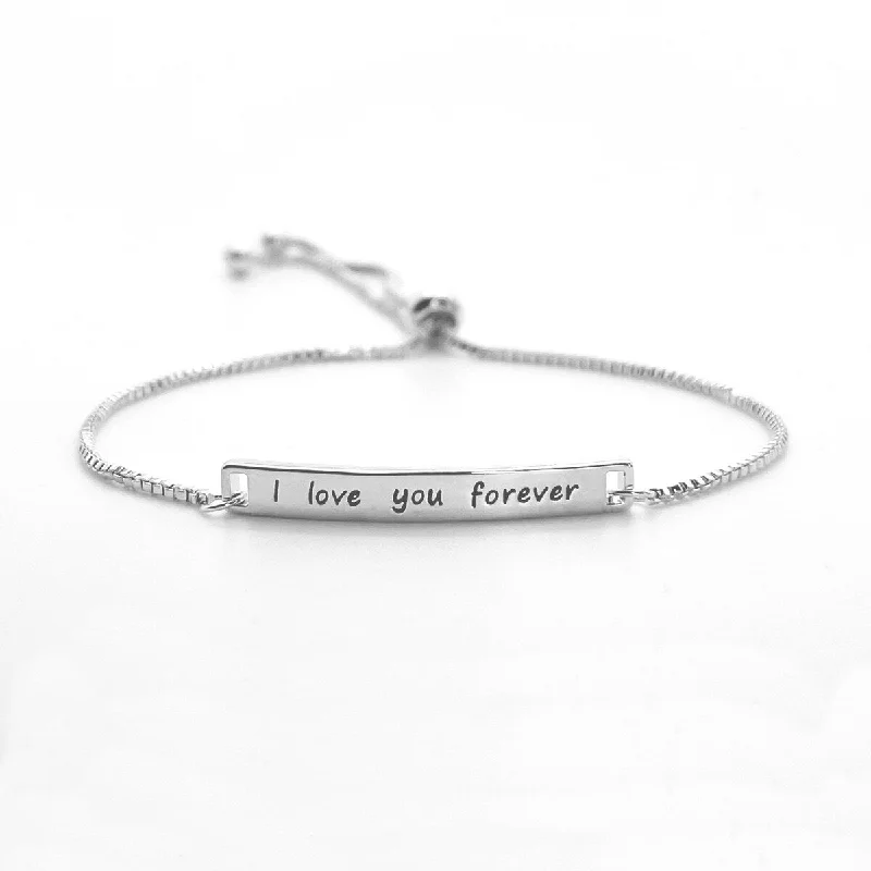 coral reef bracelet-Donatello Gian "I Love You Forever" Adjustable Bracelet