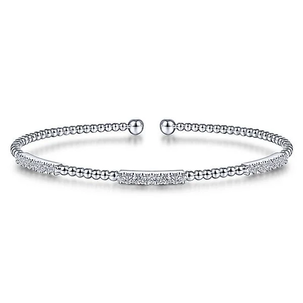 lavish cuff bracelet-Gabriel & Co., WHite Bujukan Bangle