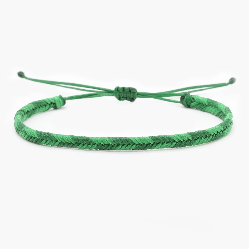 sci-fi twilight bracelet-Mini Braided "Java" Bracelet (Military Green)