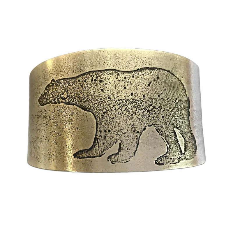 carved love bracelet-Polar Bear Cuff