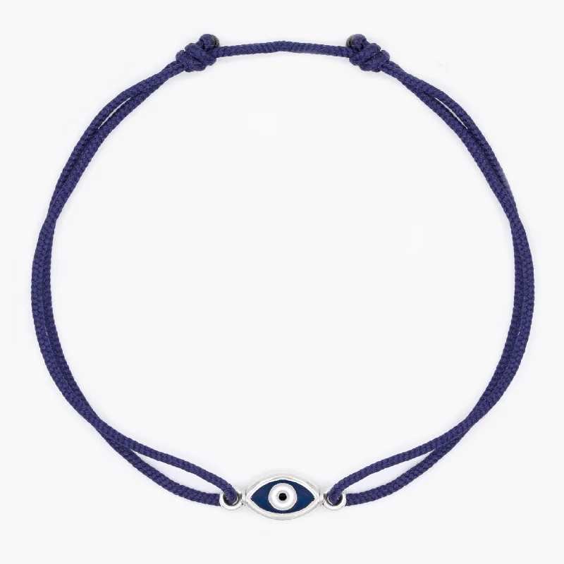 narrow charm bracelet-Rope "Mati" Bracelet (Navy Blue)