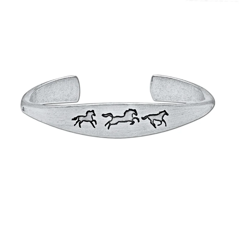 rover moon bracelet-Wild Horses Cuff Bracelet