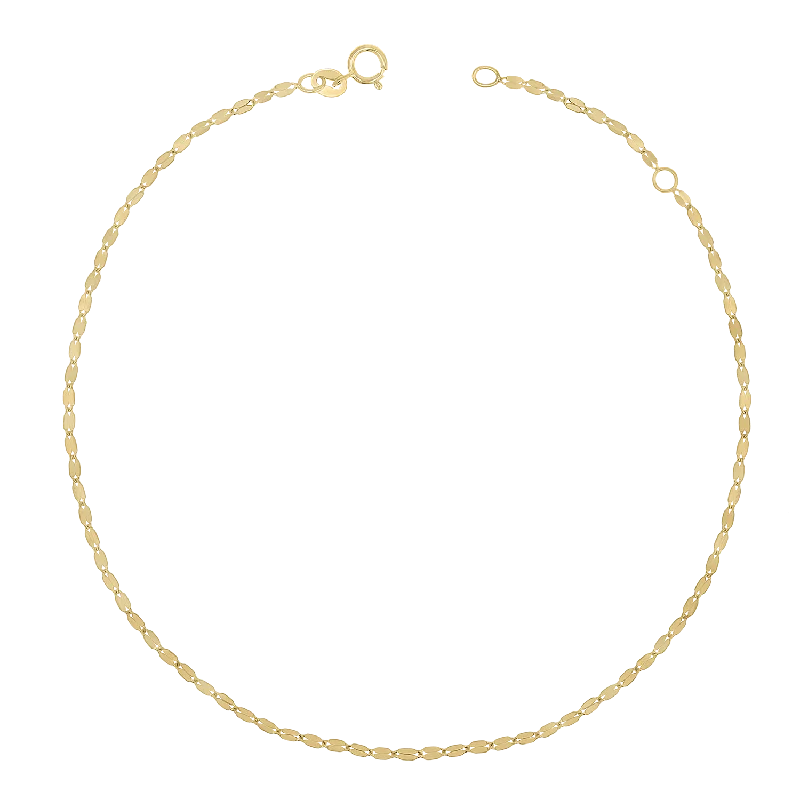 tendril charm necklace-Demure Chain Anklet