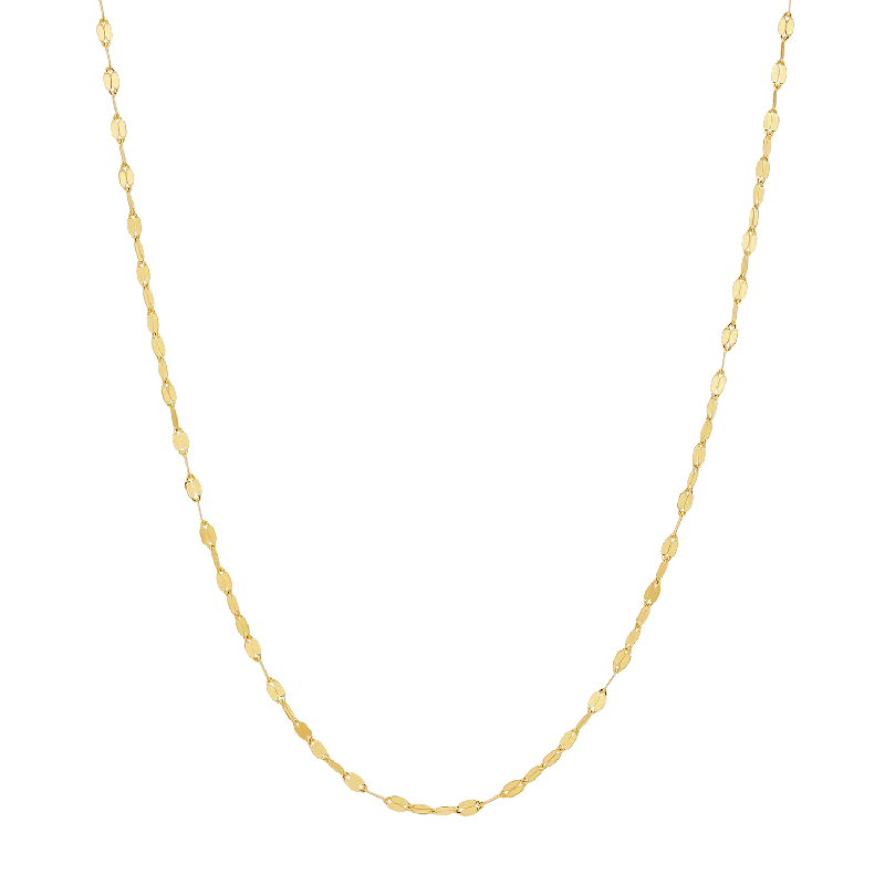 elegant lattice necklace-Demure Chain Necklace