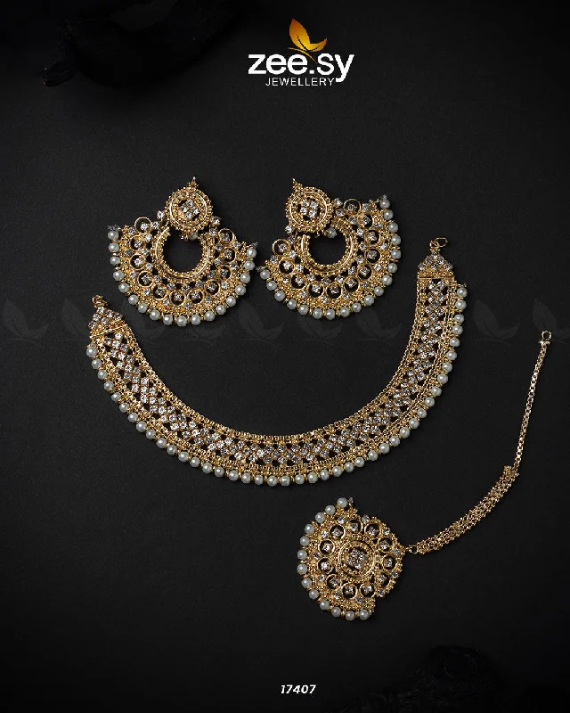 narrow birthstone necklace-Gul-E-Rana Necklace