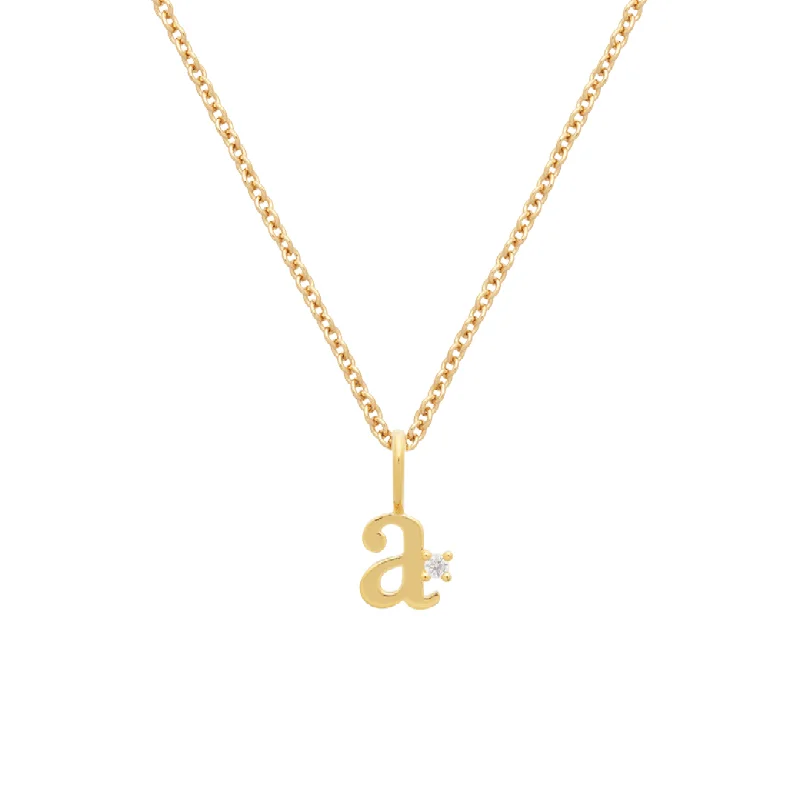 rose gold twisted necklace-Letter Necklace | Recycled 14k Gold Vermeil