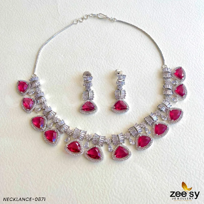 wave-shaped necklace-NECKLACE-0871