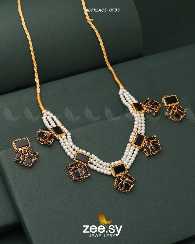 elegant lattice necklace-NECKLACE-0999