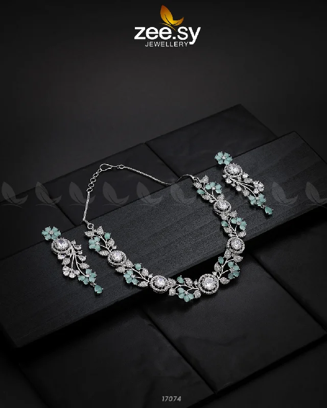 rover layered necklace-Noorani Zircon Necklace