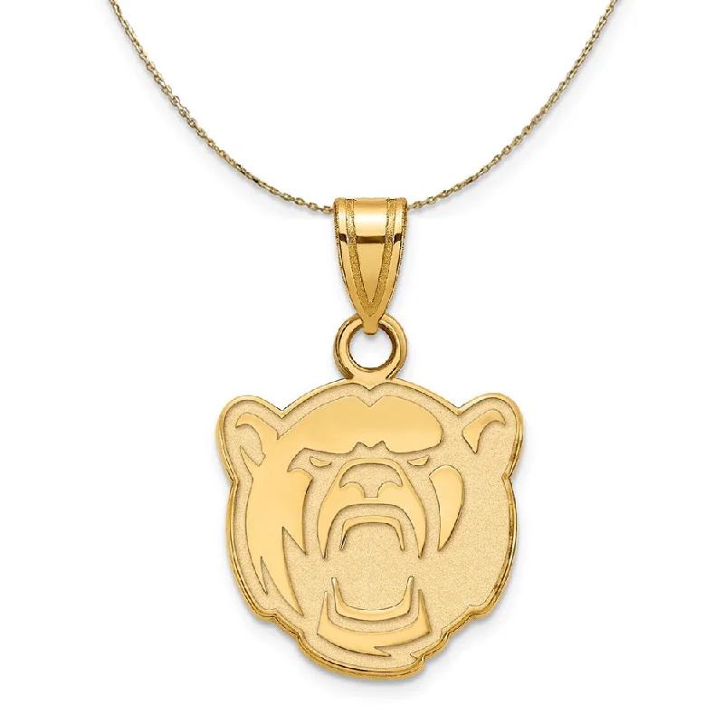 rover moon necklace-14k Yellow Gold Baylor U Small Necklace