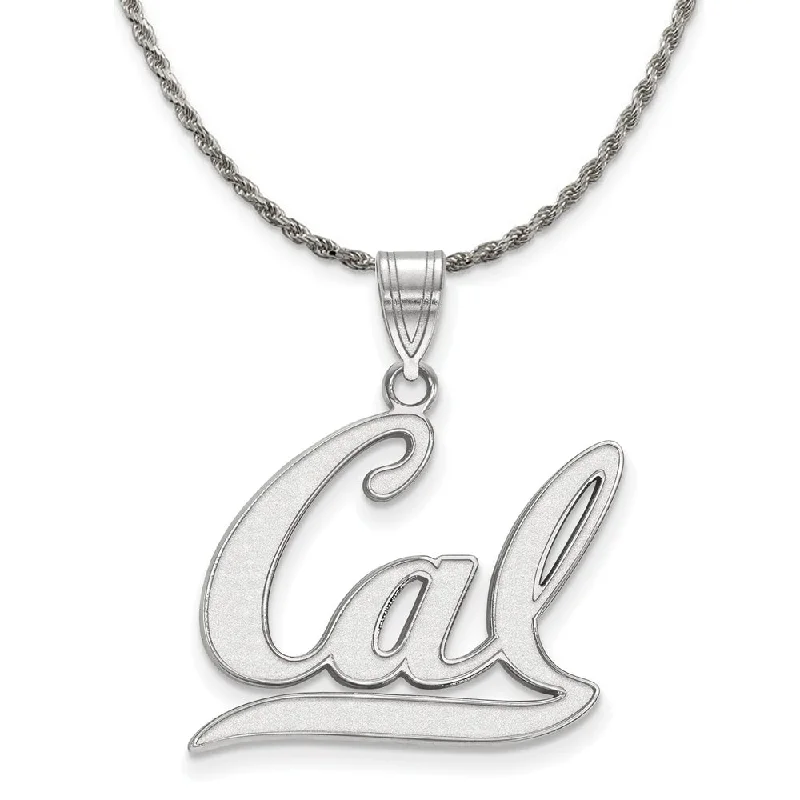 robust gemstone necklace-Sterling Silver California Berkeley Large 'Cal' Necklace