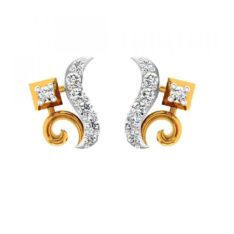 rover chandelier earrings-14KT (585) Yellow Gold Earring For Women