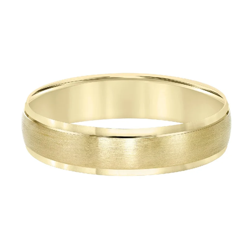 stretchable stacking ring-7MM Satin Finish Wedding Ring in 10KT Gold