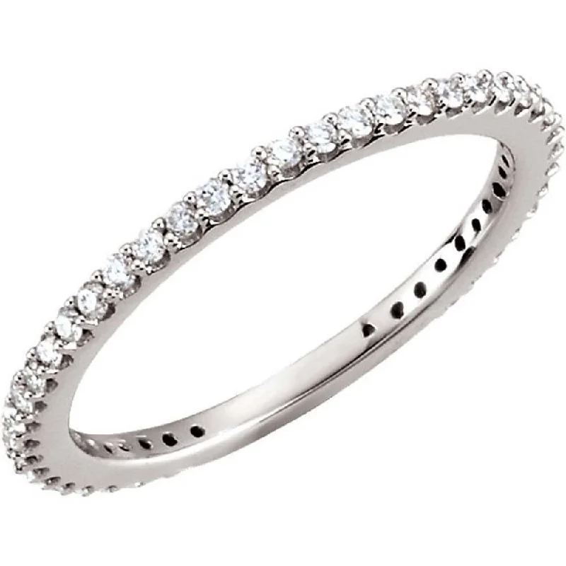 braided love ring-Auriya 10k Gold 1/3ctw Ultra-thin Stackable Diamond Wedding Band