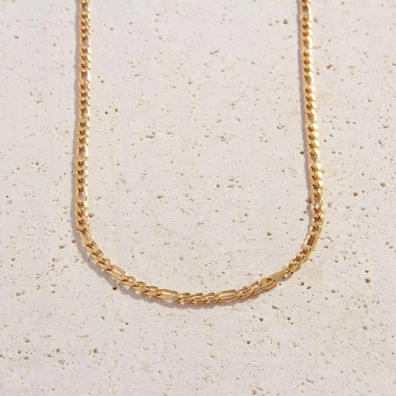 steel layered necklace-Bina Necklace