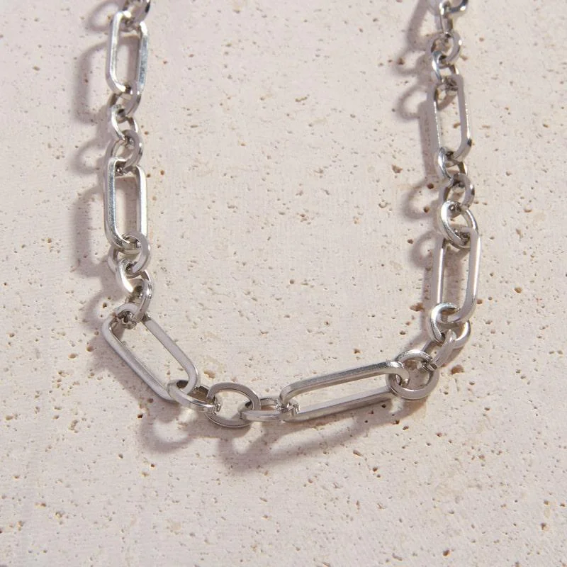 vintage-style necklace-Catalda Silver Necklace