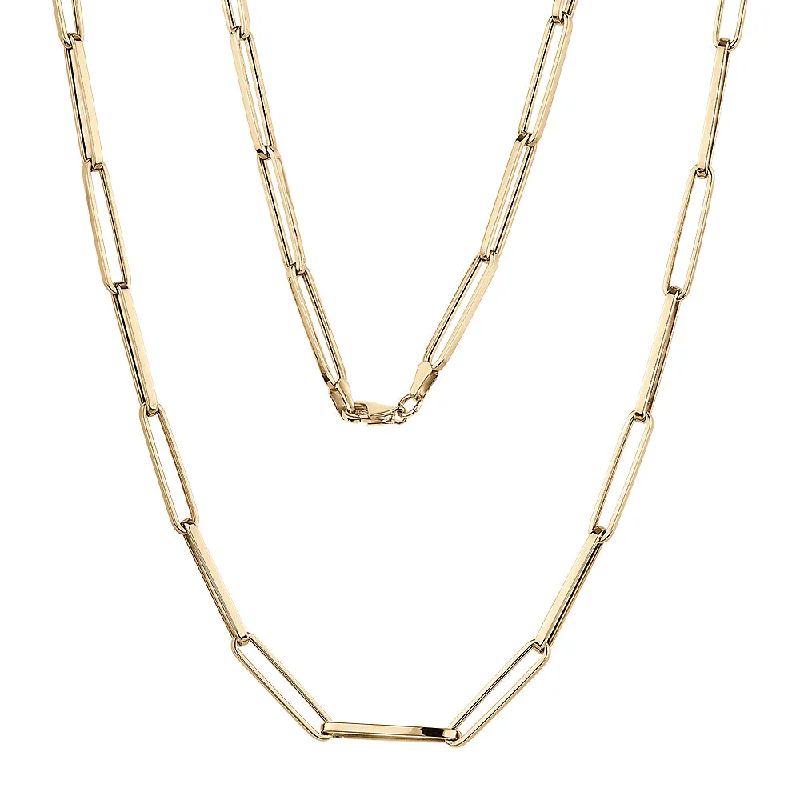 vintage-style pendant necklace-Necklace in 10 carat yellow gold