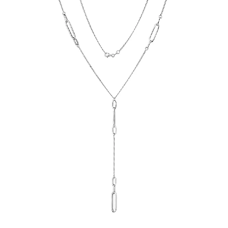 narrow birthstone necklace-Necklace in sterling silver