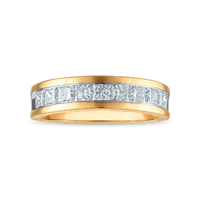 stretchable stacking ring-Signature EcoLove 2 CTW Lab Grown Diamond Wedding Ring in 14KT Yellow Gold