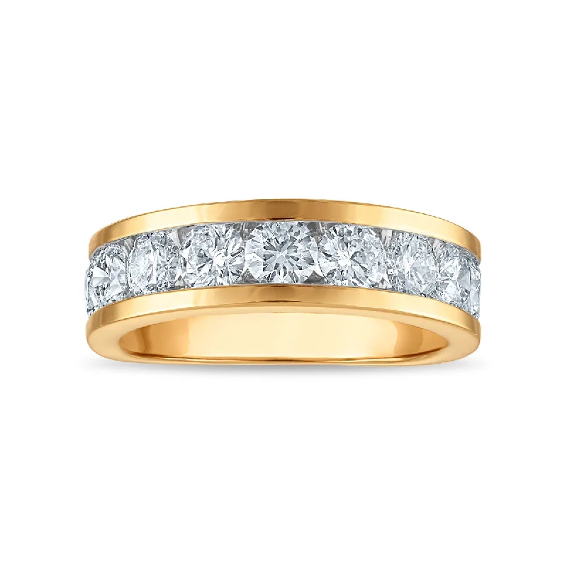 braided promise ring-Signature EcoLove 3 CTW Lab Grown Diamond Wedding Ring in 14KT Yellow Gold