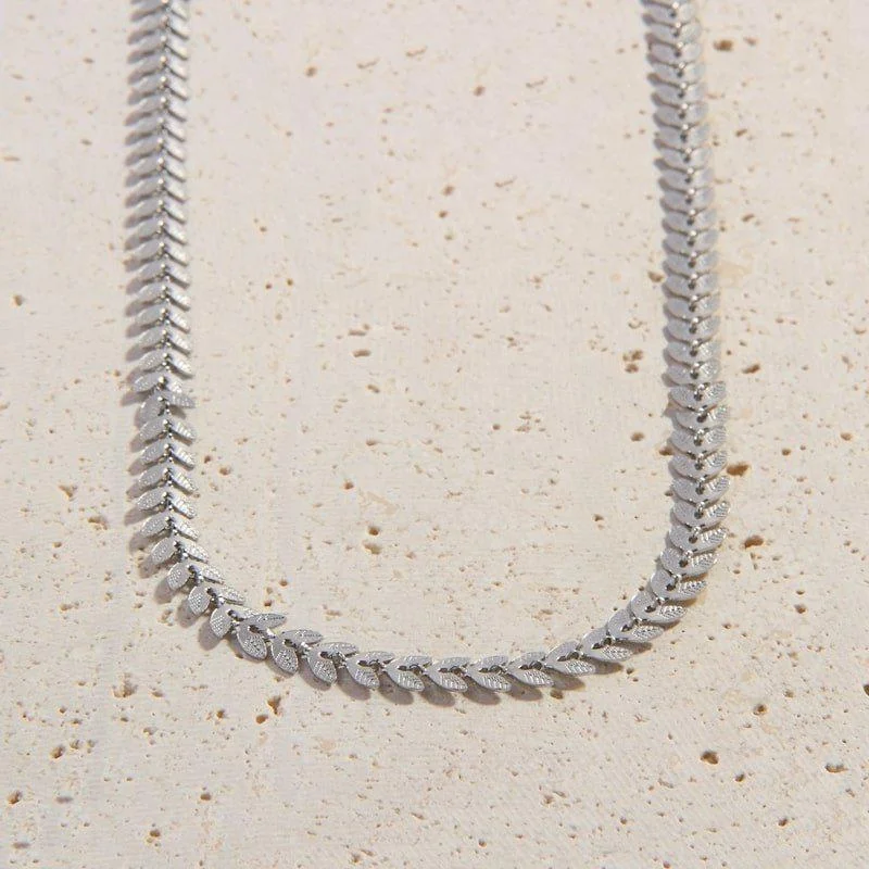 lavish cocktail necklace-Silver Antonella Necklace