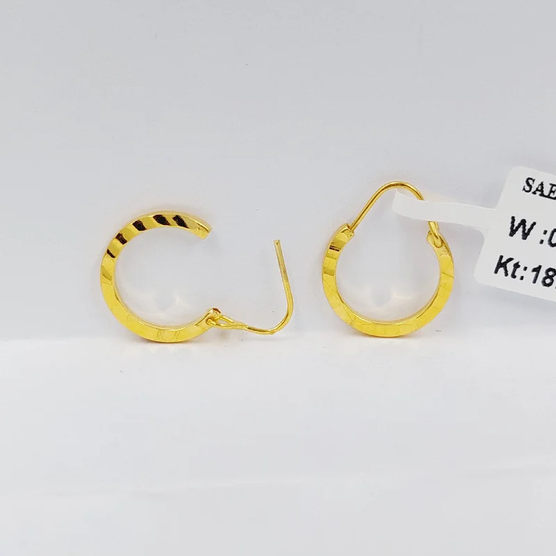 stretchable silver earrings-Children's Hoop Earrings