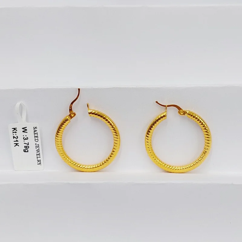 weathered silver hoop earrings-Hoop Earrings