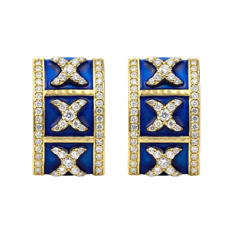 Earrings - Diamond (Enamel)