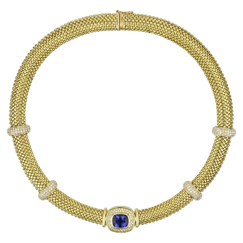 Necklace - Tanzanite And Diamond