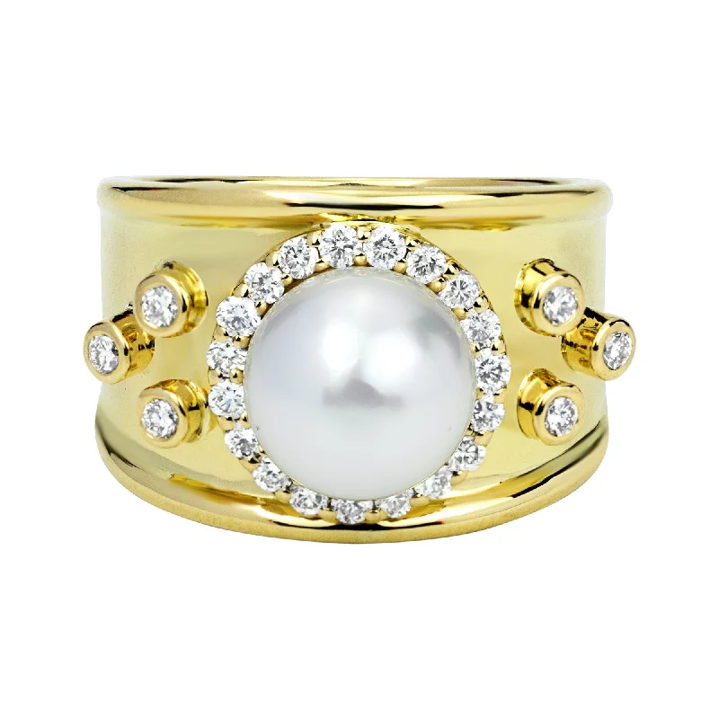 Ring - South Sea Pearl And Diamond