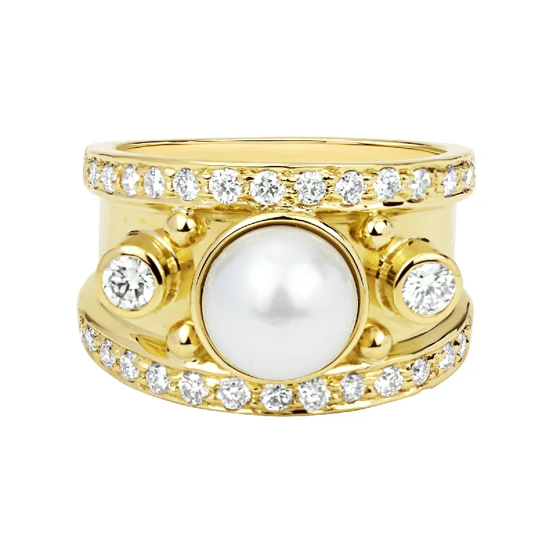 Ring - South Sea Pearl And Diamond